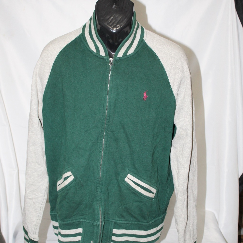 Polo Ralph Lauren Full Zip Baseball Jacket/Hoodie.  Sz. L